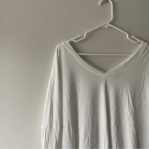 White top with peplum back